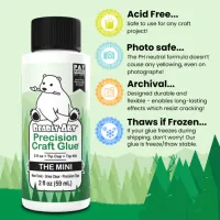 Bearly Art Precision Craft Glue - THE MINI 2 fl oz + Tip Kit (PCG02E)